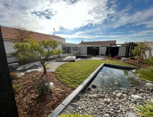 Réalisation d'un jardin Japonais zen au Fenouiller (Vendée) par BOTAANY