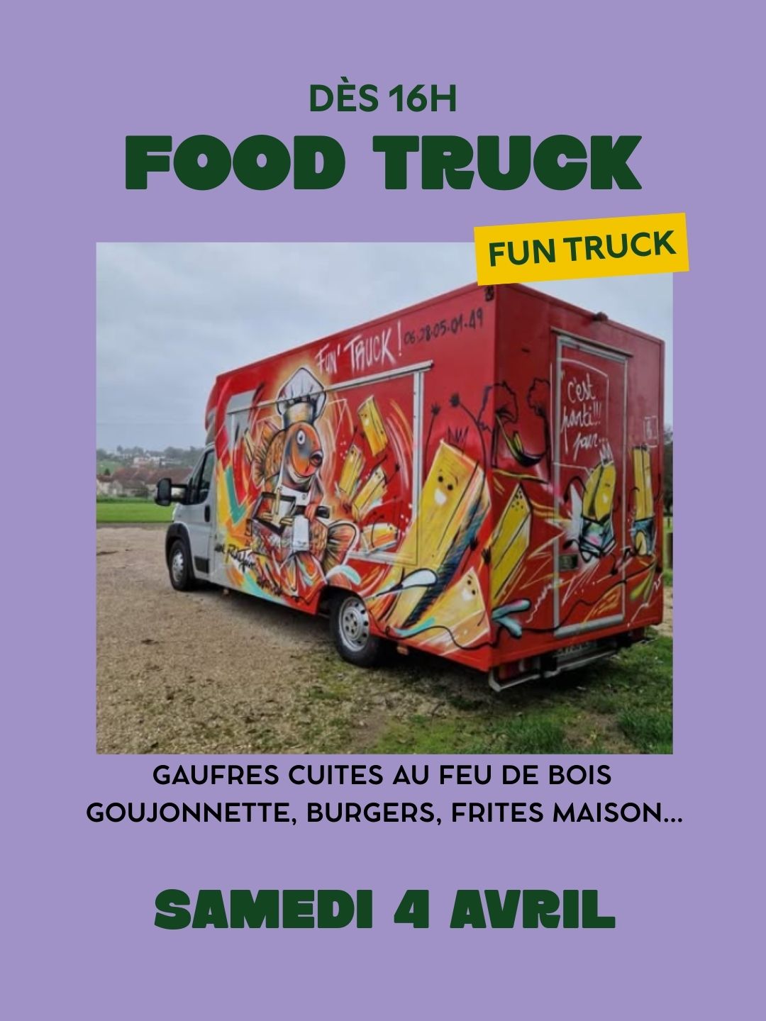 Fooftruck samedi 4/04 de 16h à 23h La Fête des Jardins BOTAANY L'Aiguillon sur vie